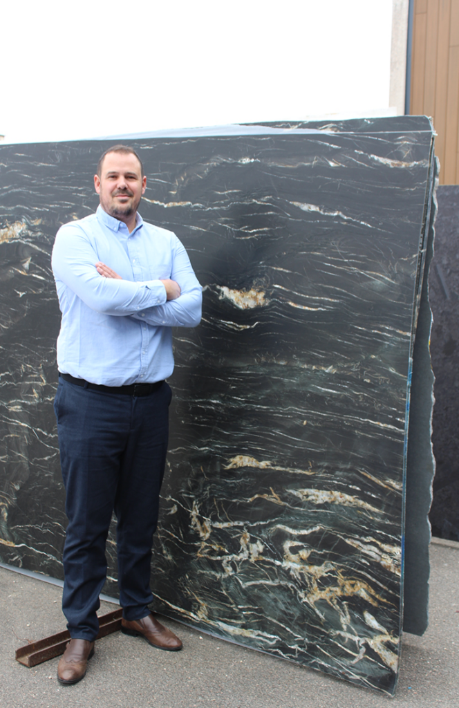 Frédéric Michelin - Gérant de la marbrerie Pierre & Céramic à Marsannay-la-Côte