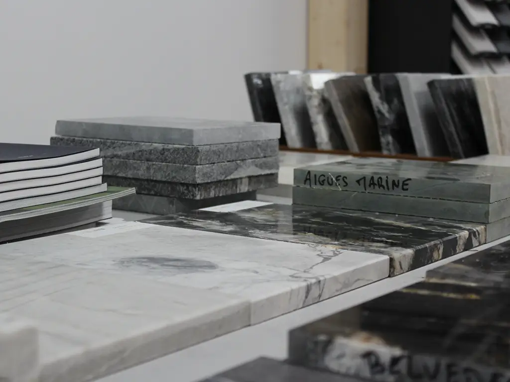 Echantillon showroom marbrerie Pierre & céramic 2